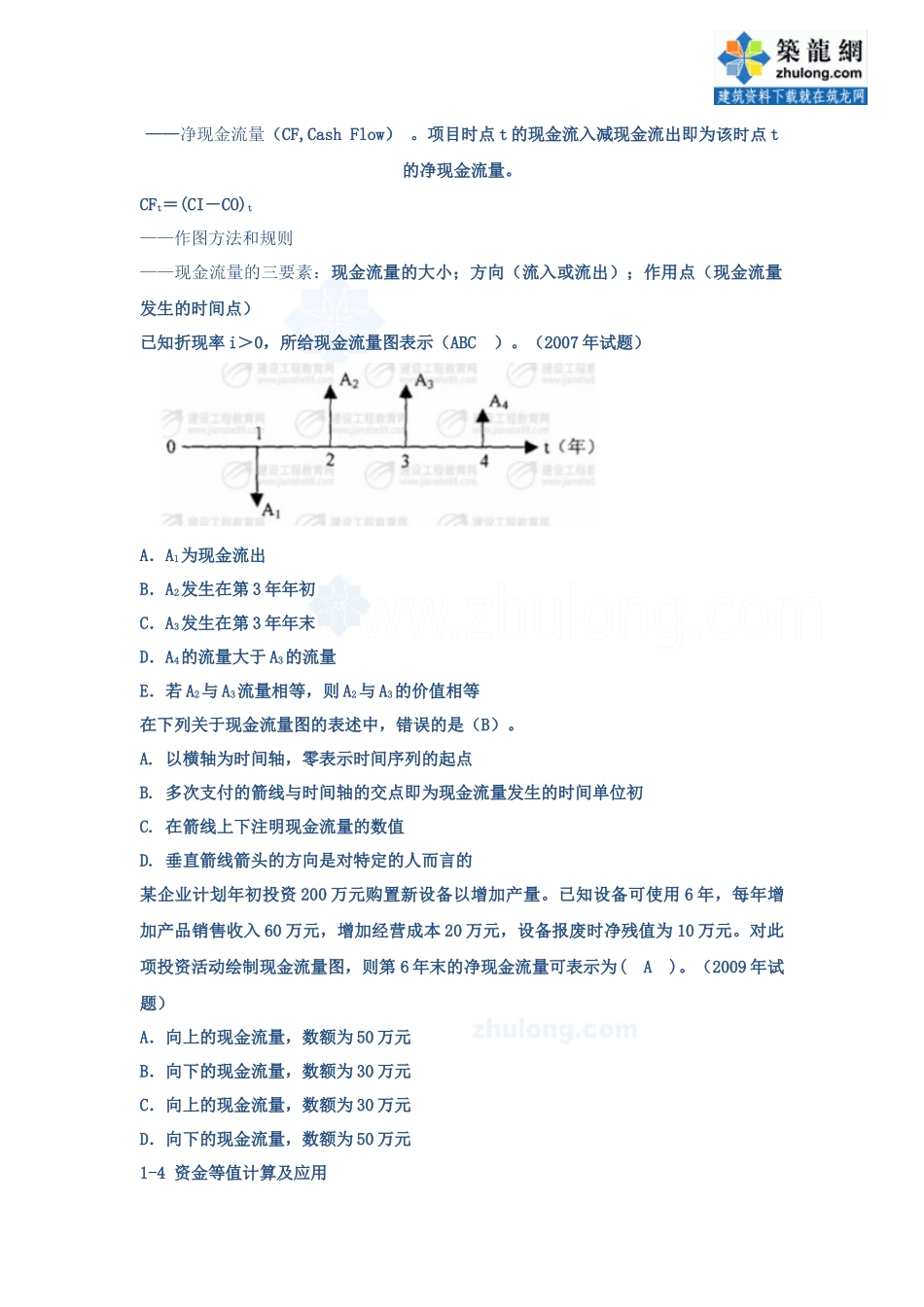 一建《建设工程经济》考点解析_第2页