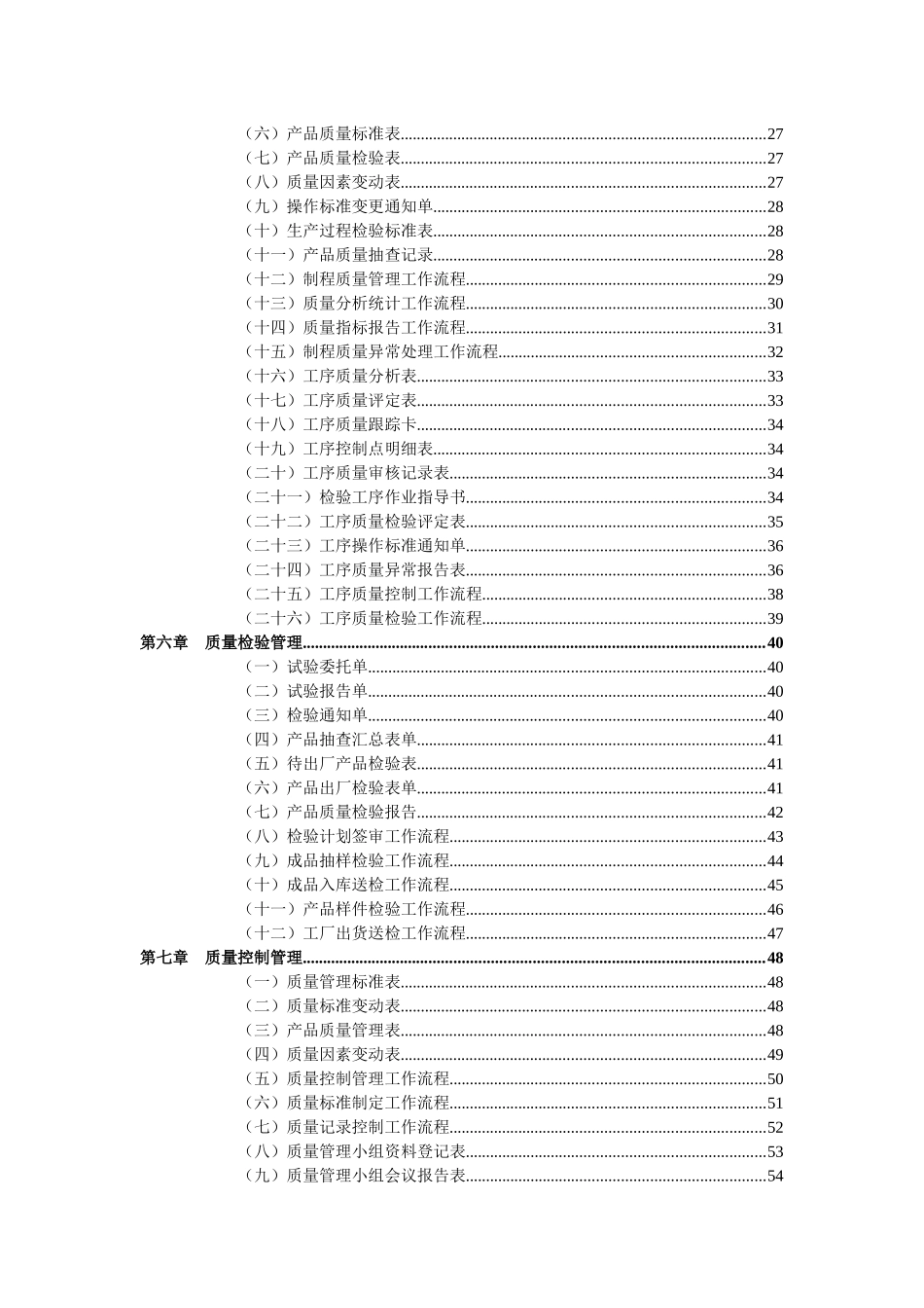 质量管理表格大全_第3页