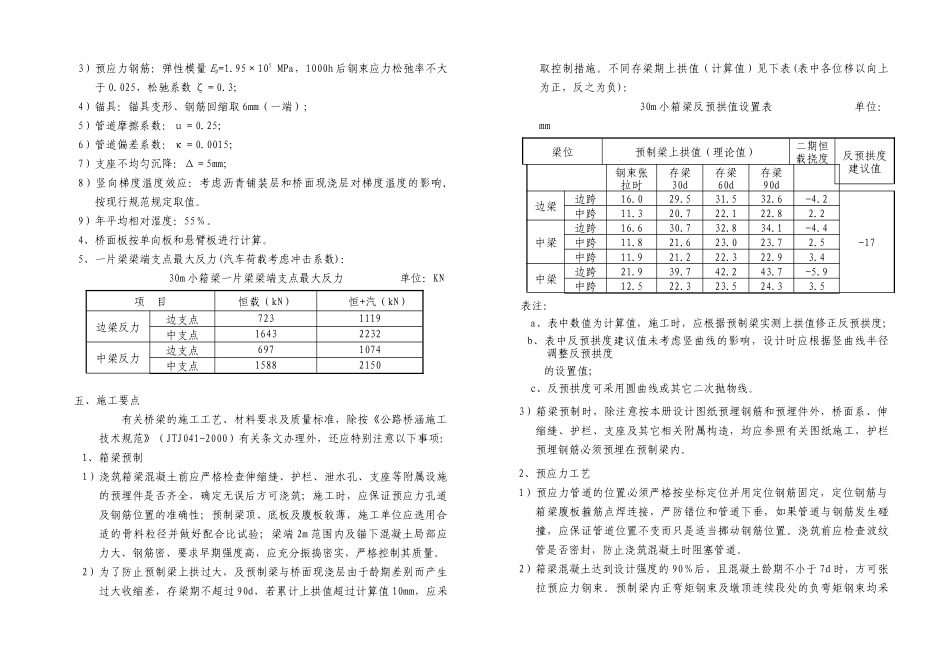 预应力混凝土箱形连续梁桥上部构造设计说明_第3页
