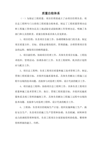 质量自检体系1