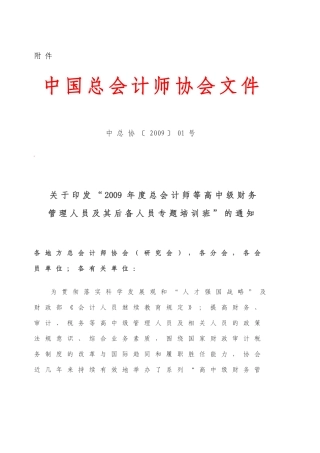中国总会计师协会文件
