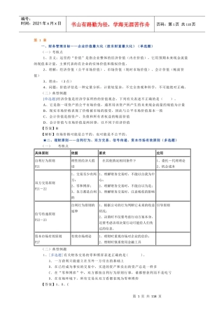 财务管理冲刺讲义