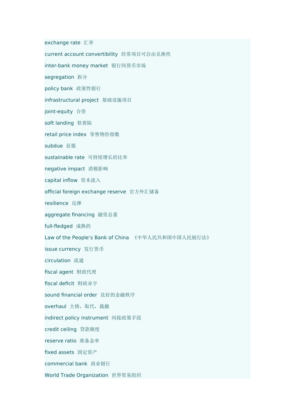 银行业术语英文_第2页