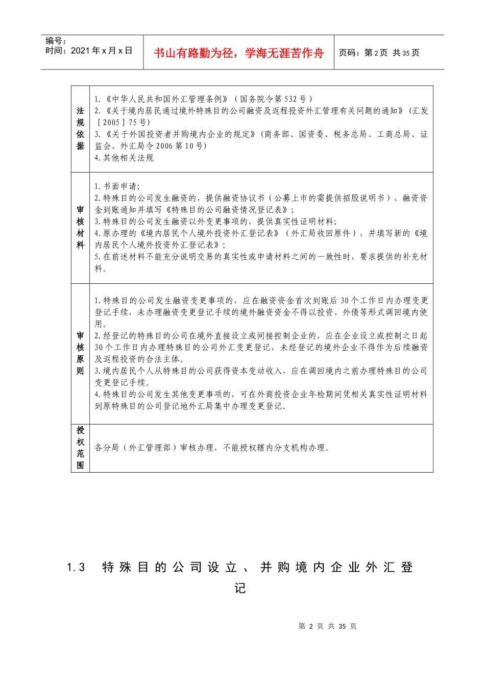 境内居民通过境外特殊目的公司融资及返程投资外汇管理_第2页