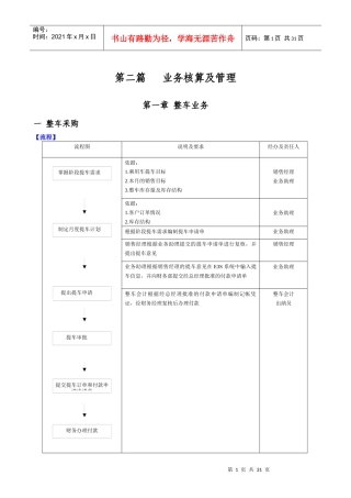 财务手册(整车)