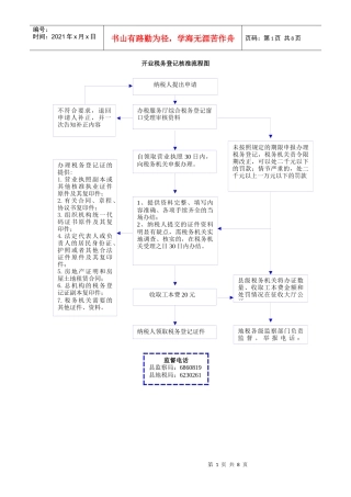 税务详细程序表