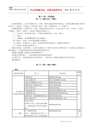 第十二章印花税法