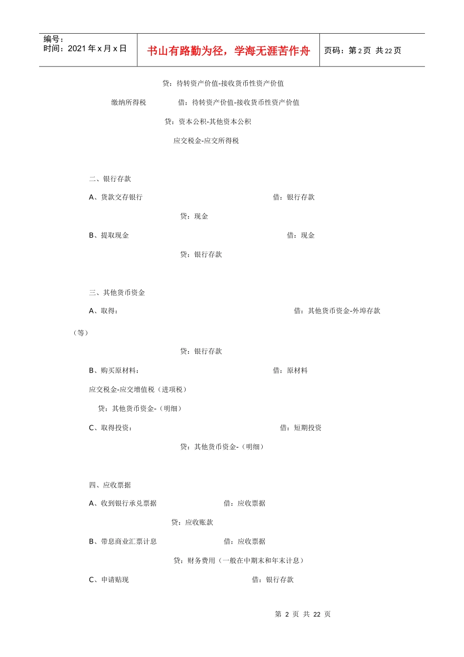 企业会计分录汇总_第2页