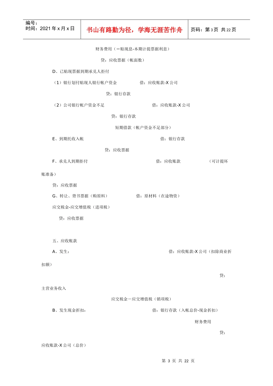 企业会计分录汇总_第3页