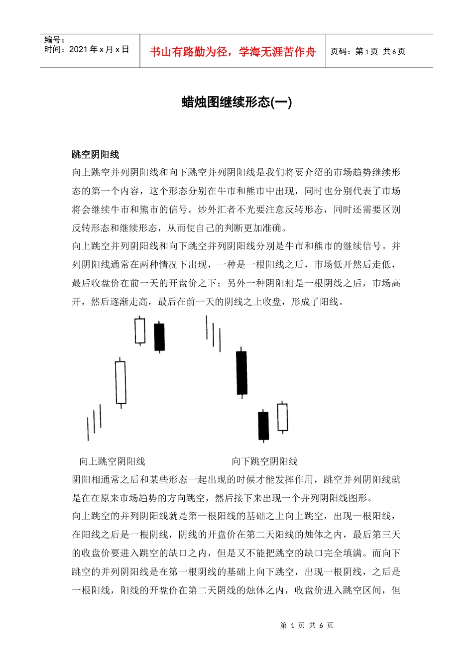 炒外汇入门之继续形态(一)_第1页