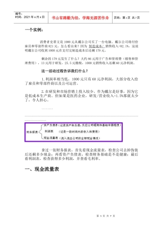 股市必学(1)--财务报表