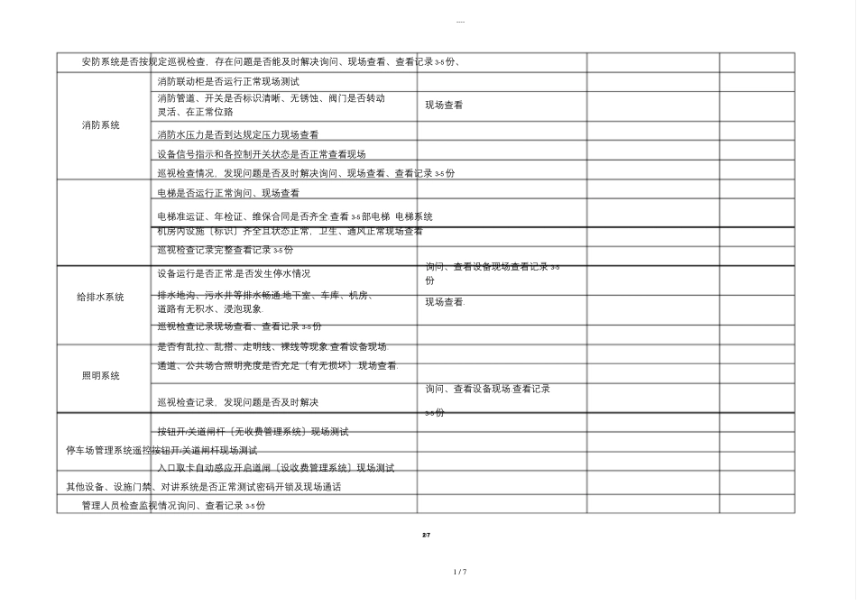 物业公司品质检查全表_第2页
