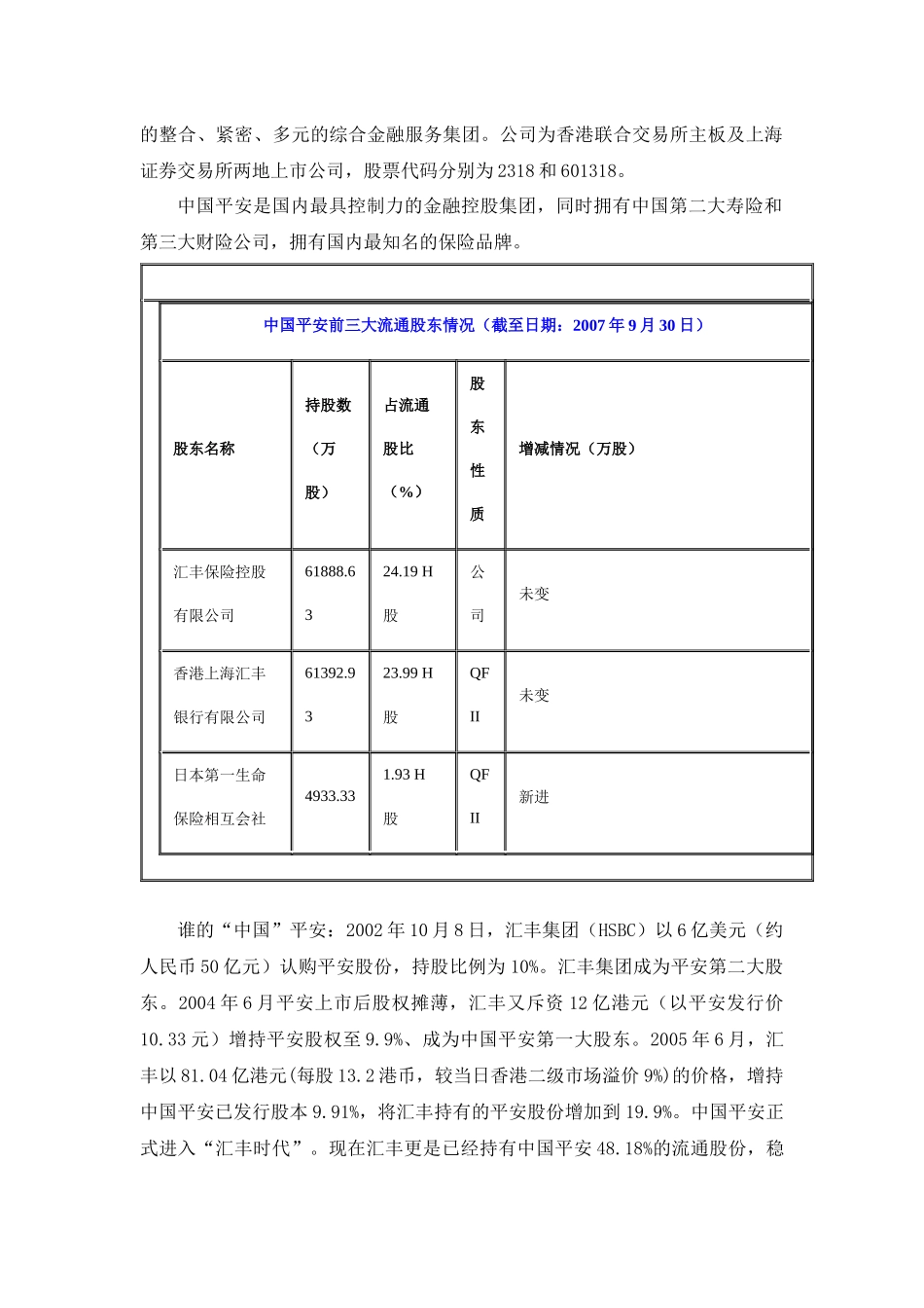 中国平安再融资案例分析_第2页