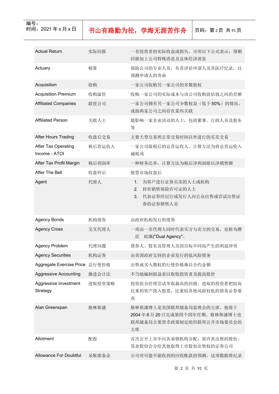 高盛财经词典英汉对照_第2页