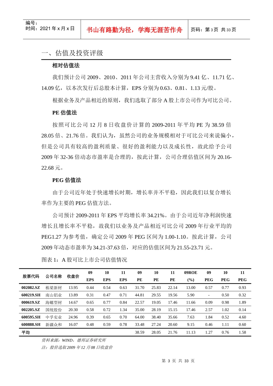 估值及投资评级_第3页