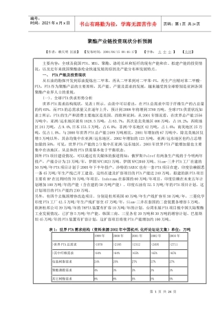 聚酯产业链投资现状分析预测