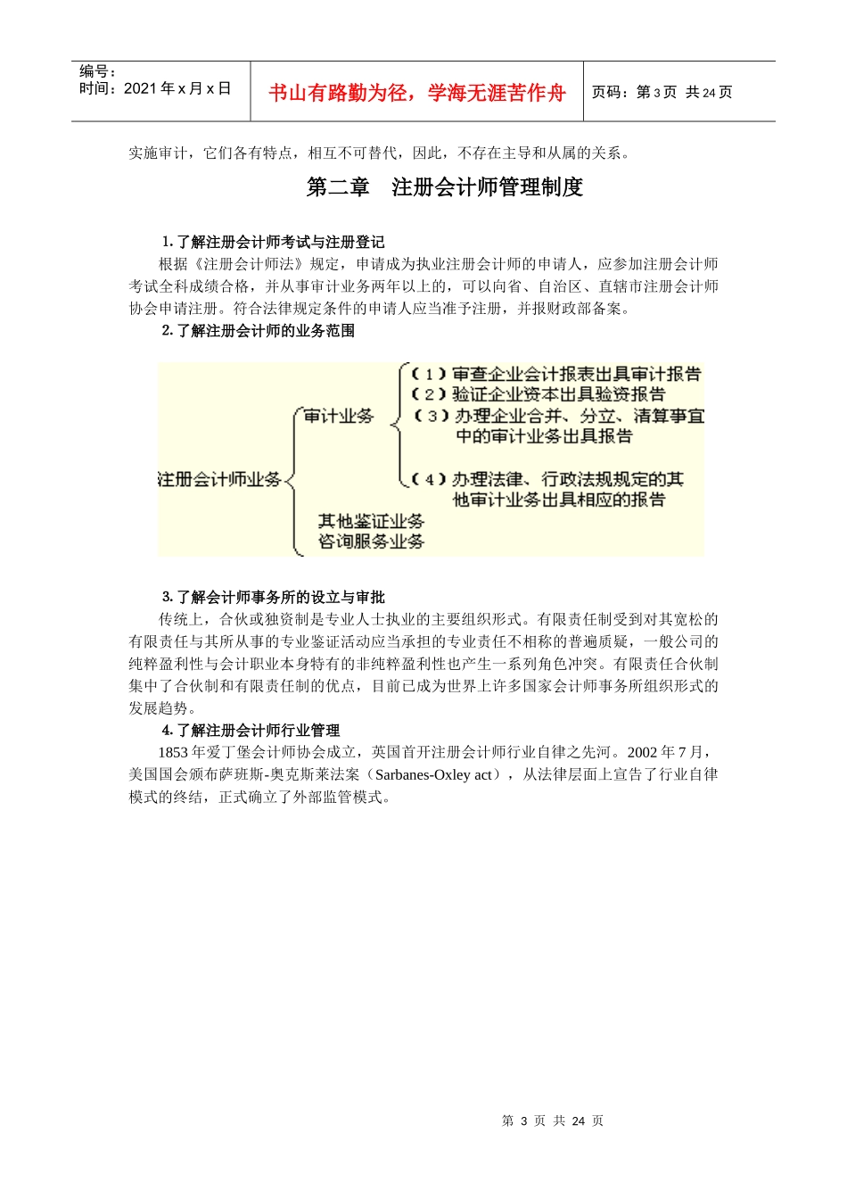 本科《审计学》教学大纲_第3页