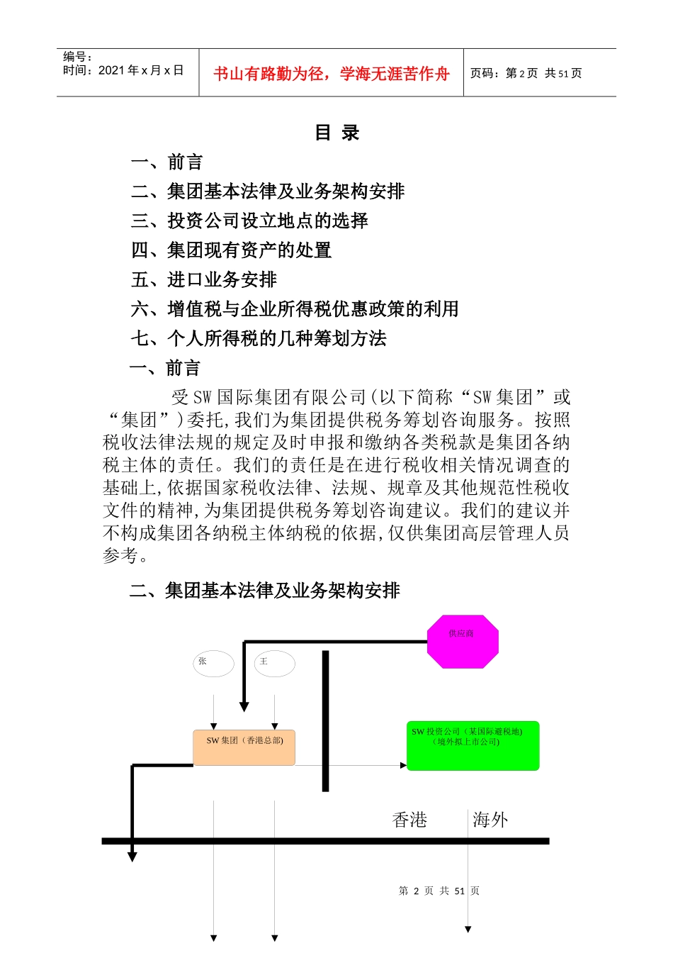 某集团税收筹划报告书(doc 39页)_第2页
