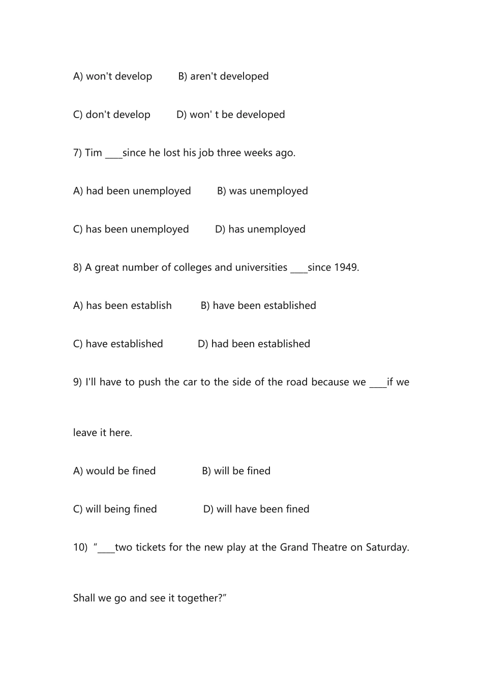 初中被动语态40道经典练习题_第2页