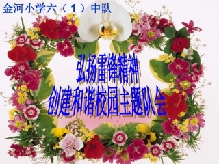 学雷锋主题班会