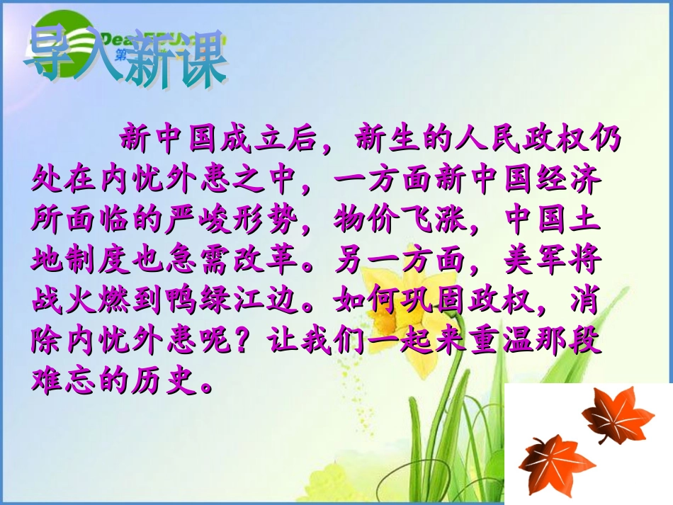 八年级历史下册12《为巩固新中国而斗争》课件（5）北师大版_第2页