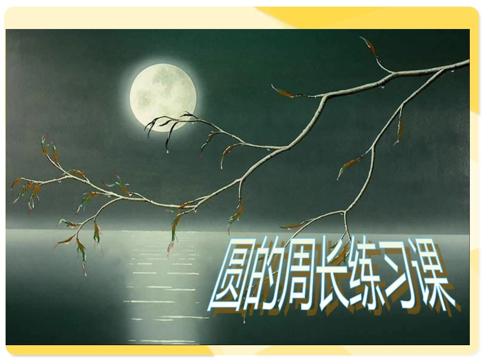 《圆的周长练习课》课件_第1页