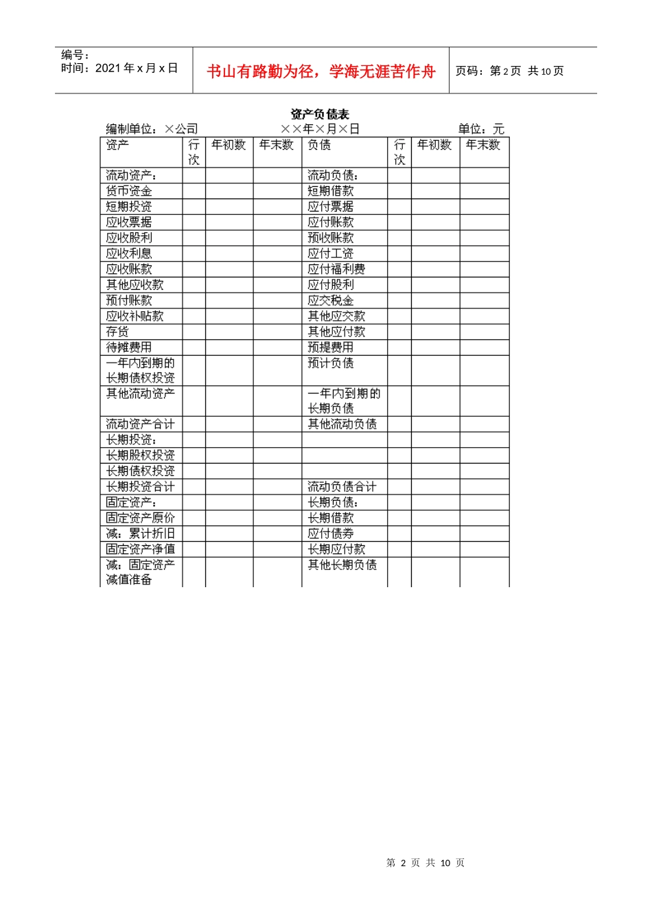 会计报表与审计调整分录_第2页