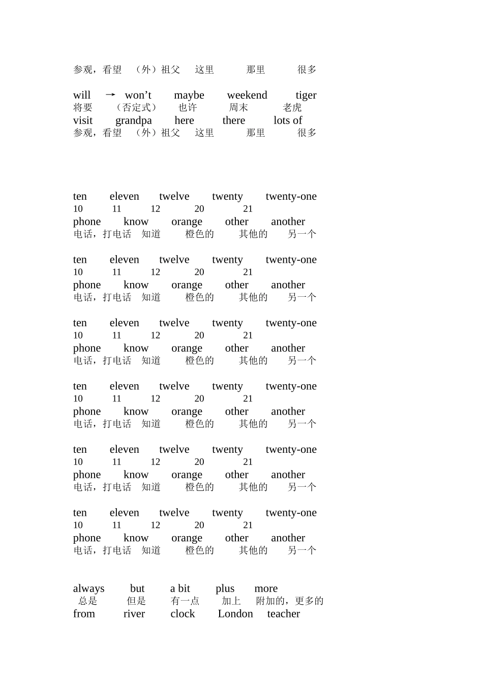 三年级下期背诵的单词MicrosoftWord文档_第3页