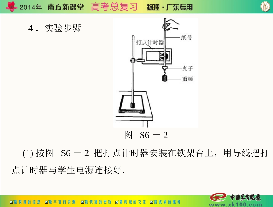 实验六：验证机械能守恒定律_第3页