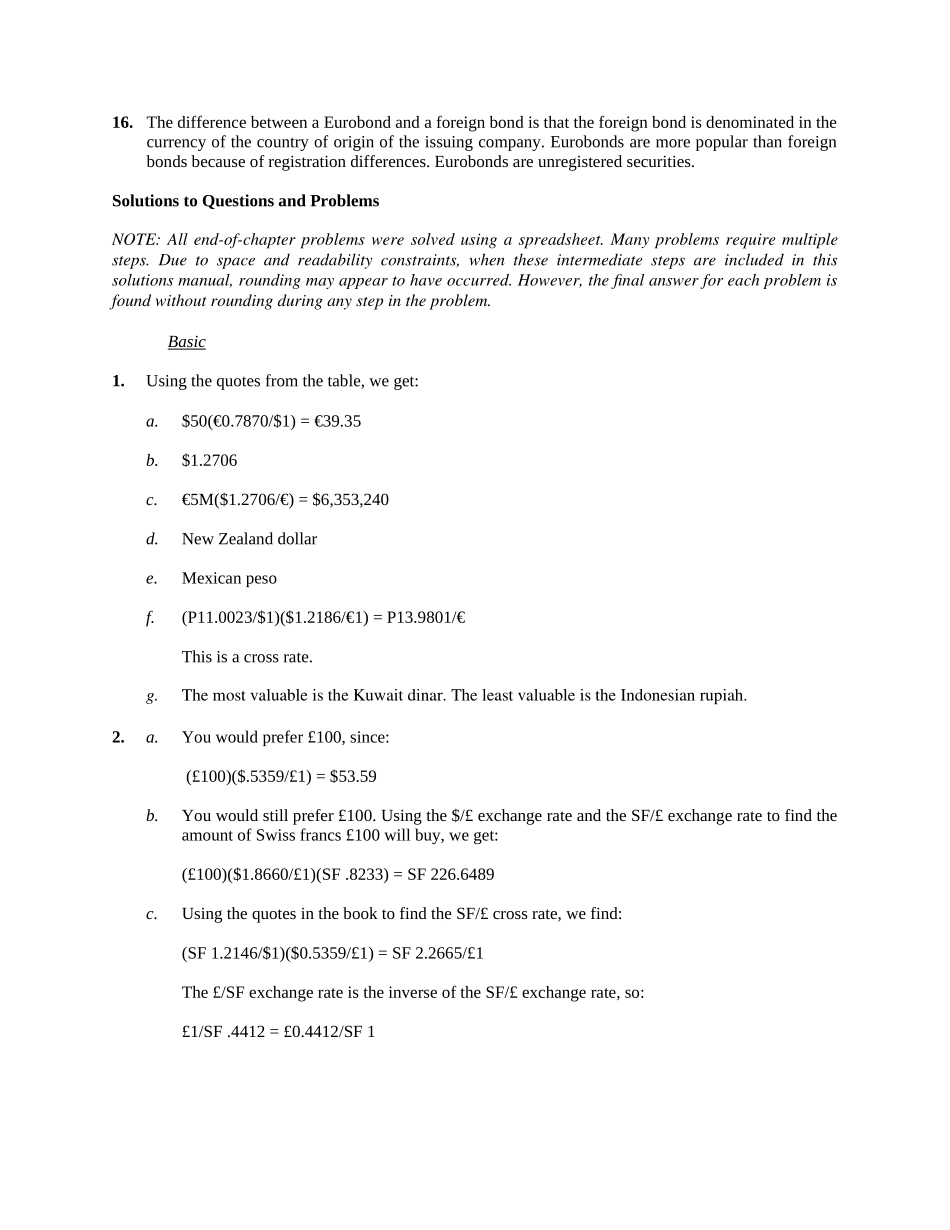 英文版罗斯公司理财习题答案Chap020_第3页