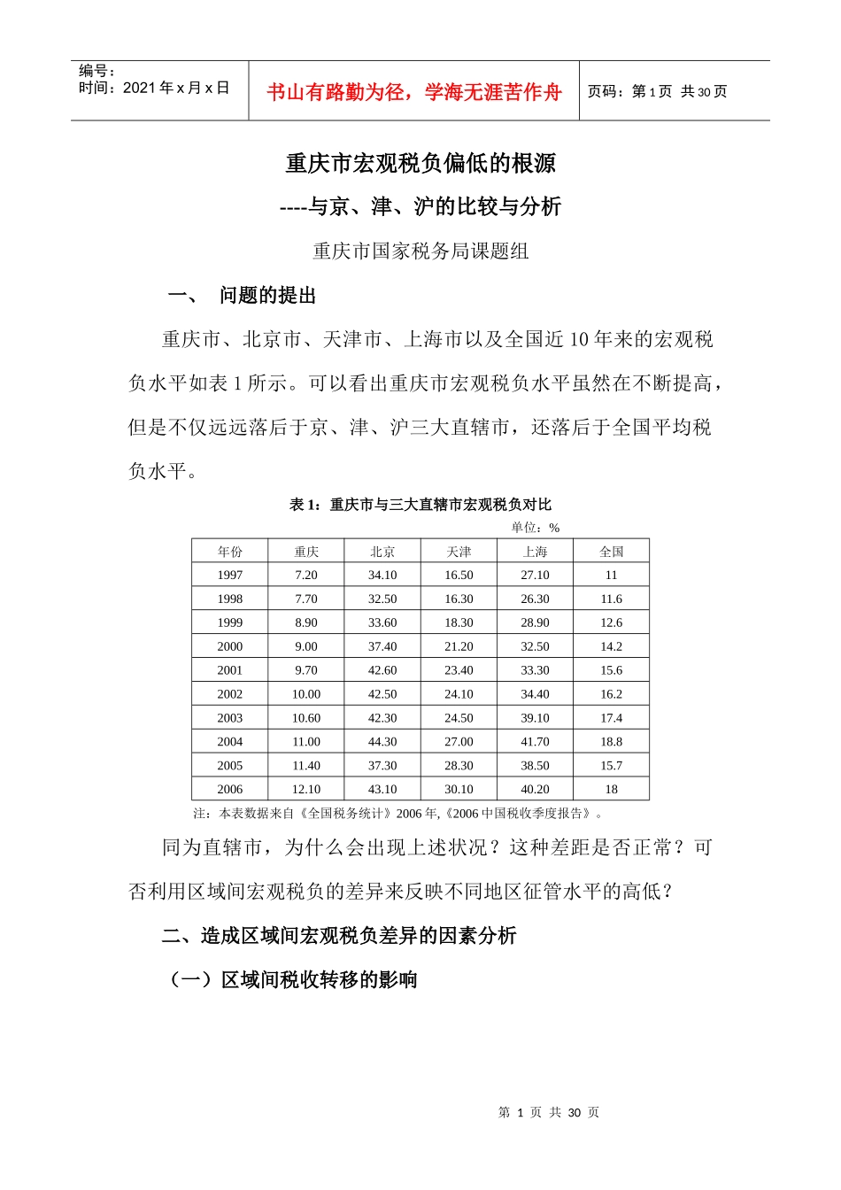 重庆市宏观税负偏低的根源_第1页