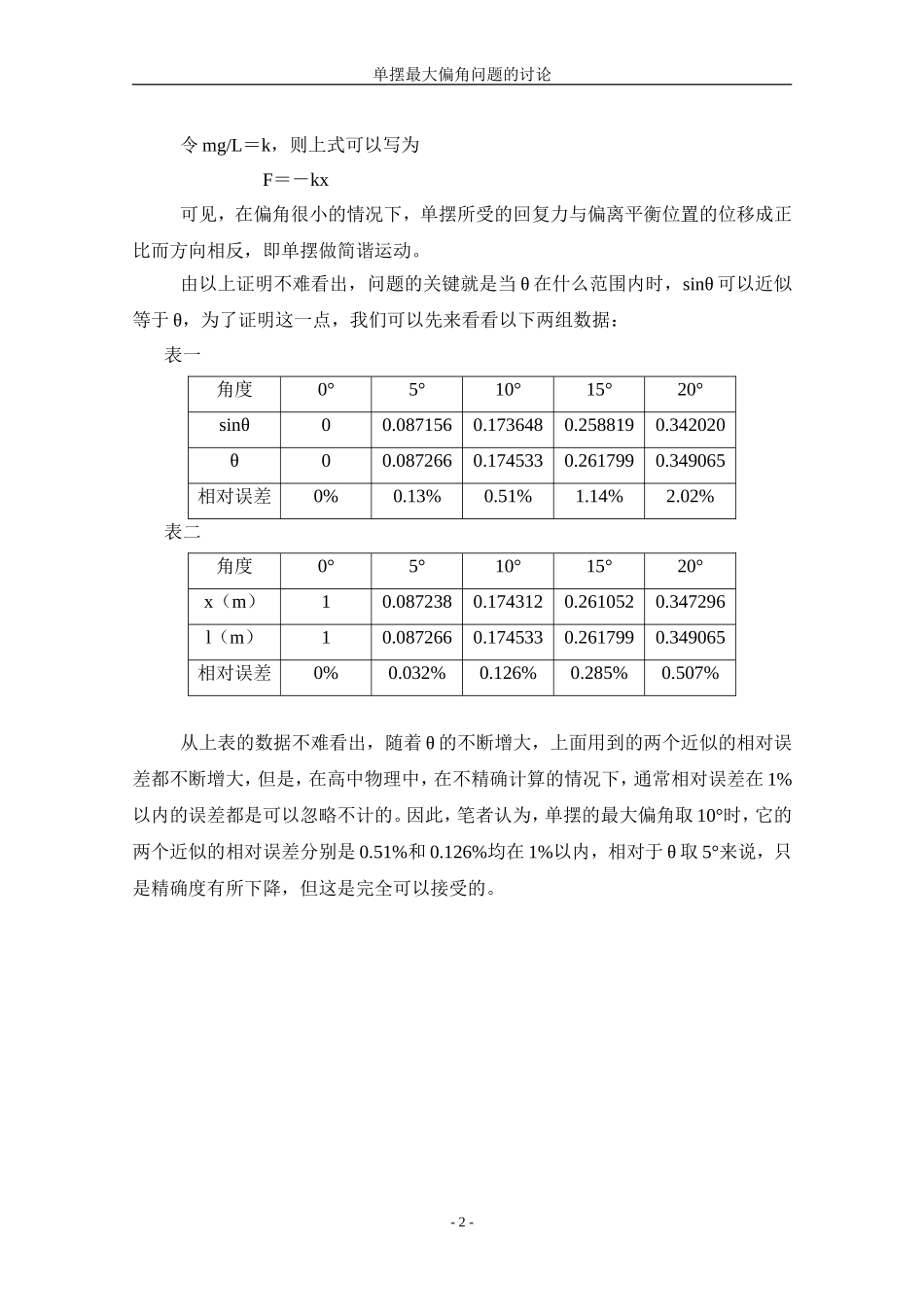 单摆的最大偏角问题_第2页