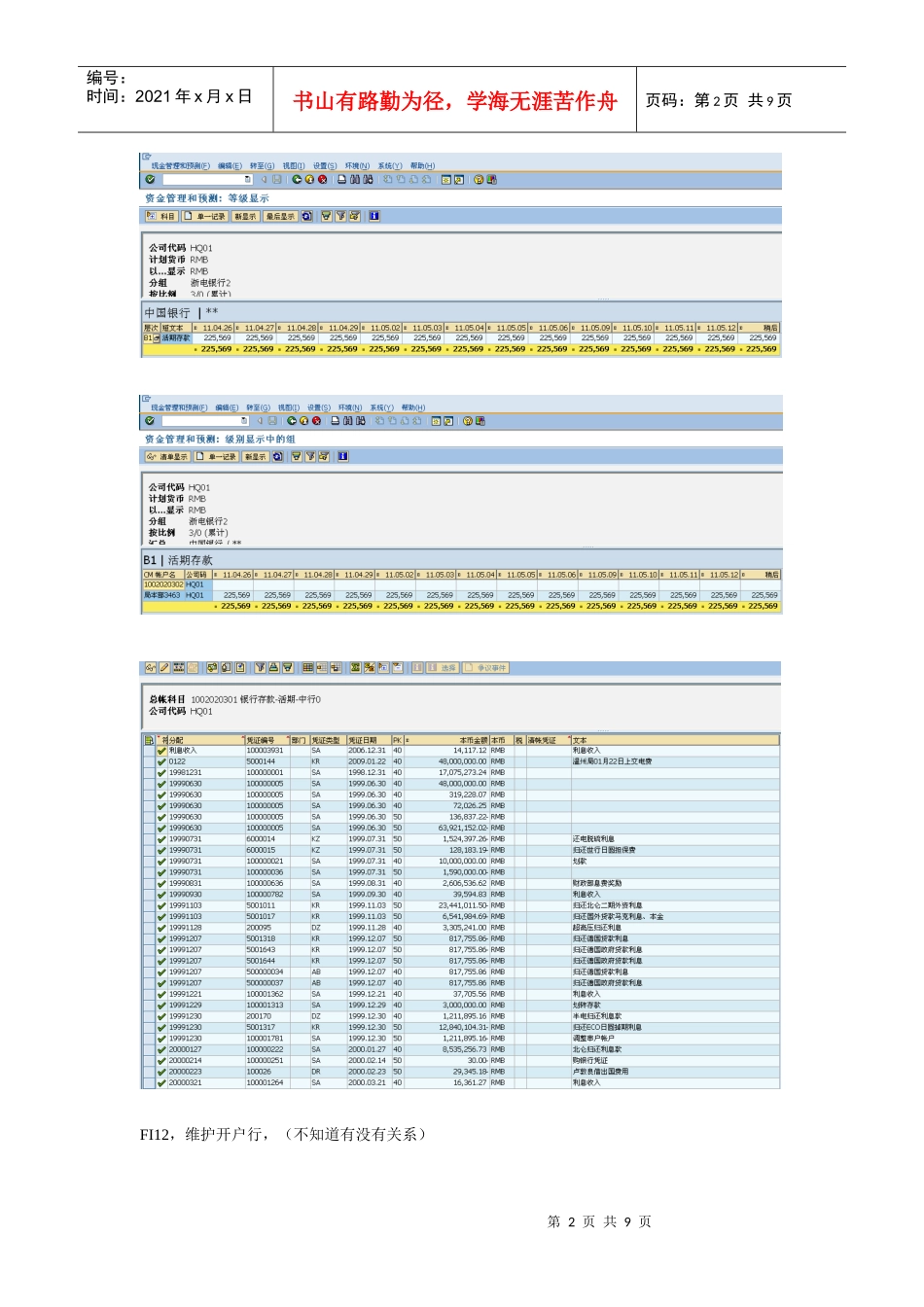 现金头寸和流动预测_第2页