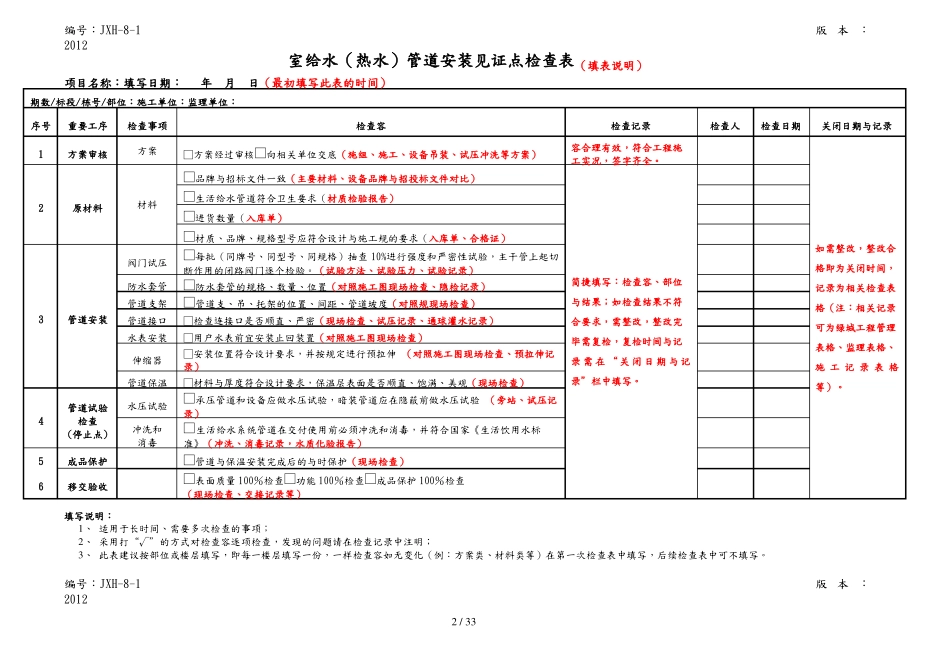 工程精细化管控表格模板_第2页
