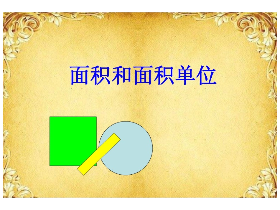 面积和面积单位_第1页