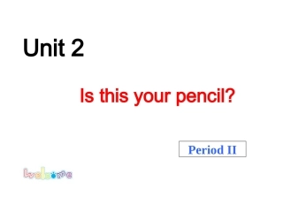七年级英语上册Unit3《Isthisyoupencil》period2课件人教新目标版