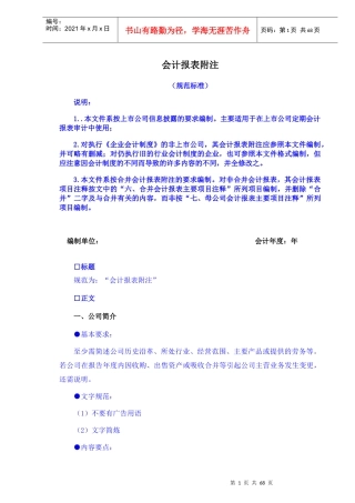 B2-21-2会计报表附注-企业会计制度