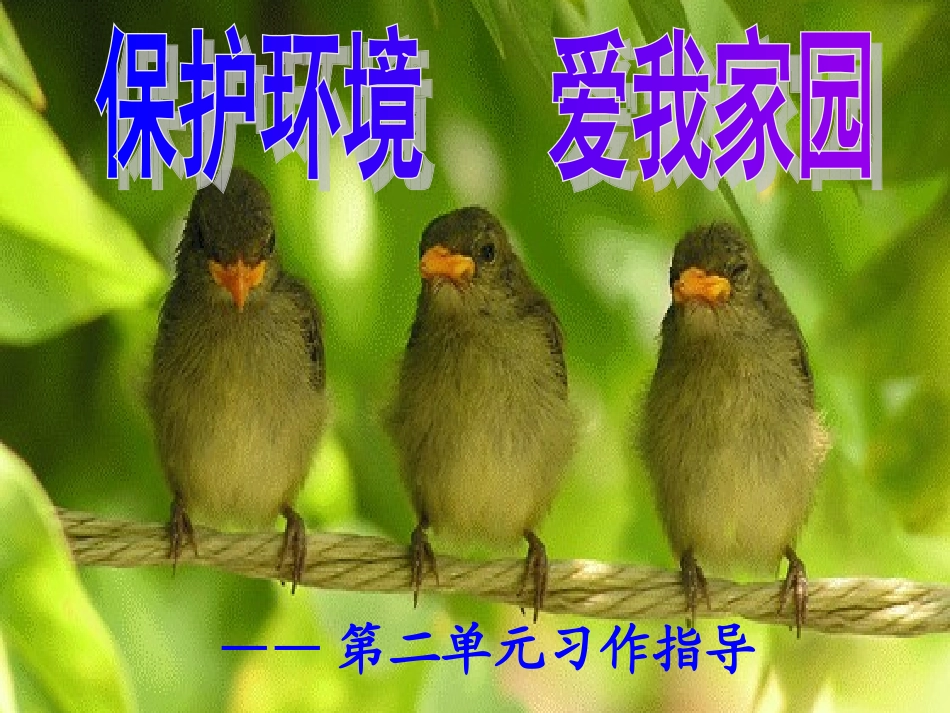 人教版三年级下册第二单元习作指导PPT_第1页