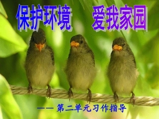 人教版三年级下册第二单元习作指导PPT