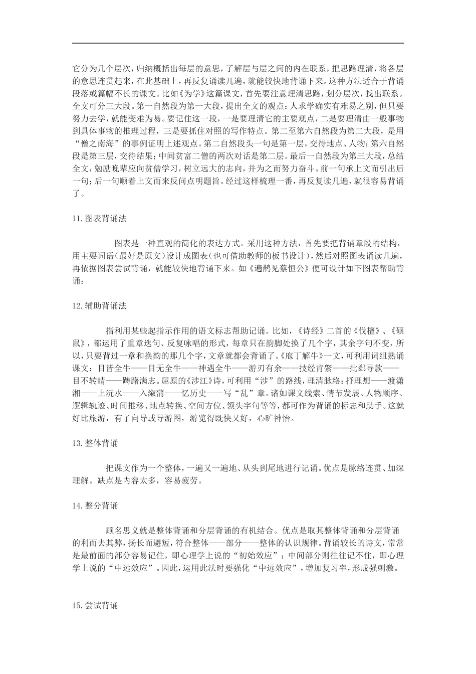 中学生语文背诵十七法_第3页