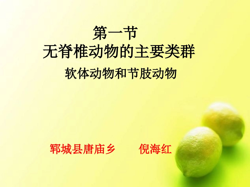 软体动物和节肢动物_第1页