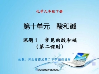 课题1常见的酸和碱（第二课时）