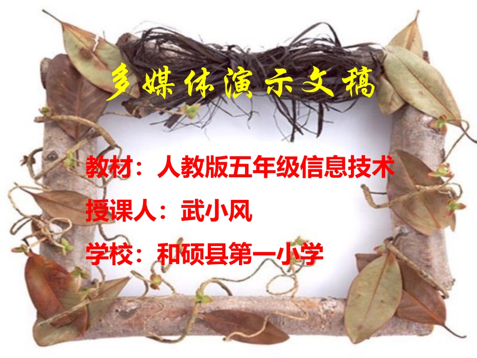 多媒体演示文稿_第1页