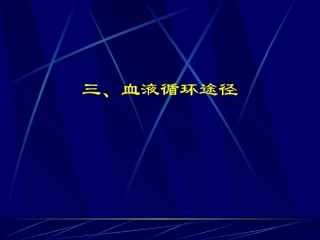 复习课件：血液循环系统