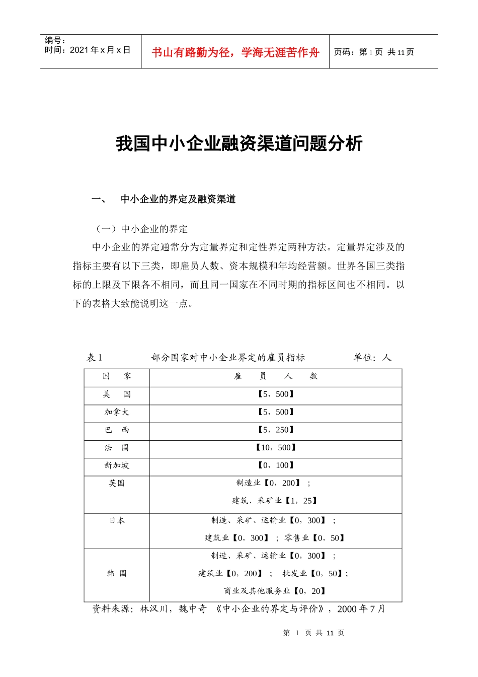 我国中小企业融资问题分析_第2页