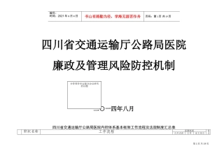 医院内控体系框架(DOC19页)