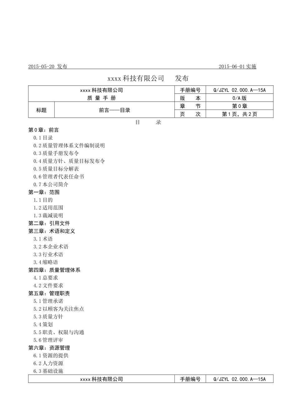 质量手册V0_第2页