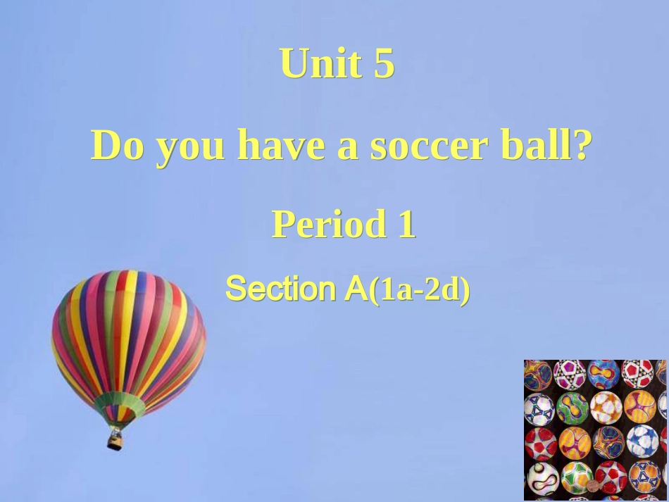 七年级英语Unit5Period1_第1页