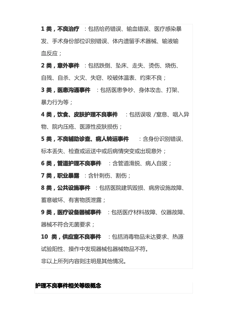 护理不良事件的分级分类及原因_第2页