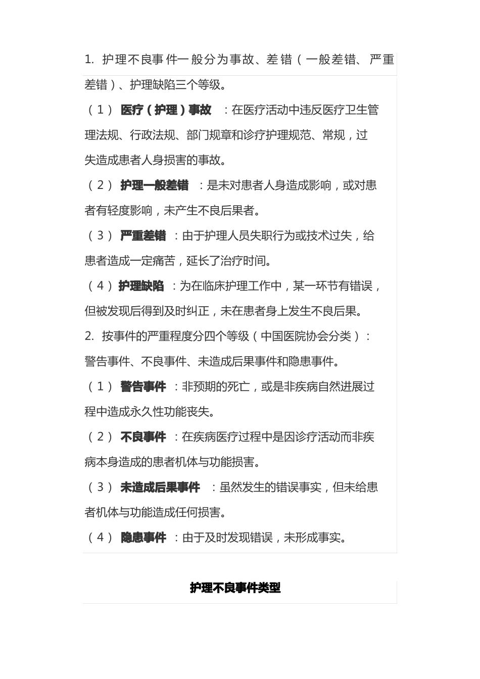 护理不良事件的分级分类及原因_第3页